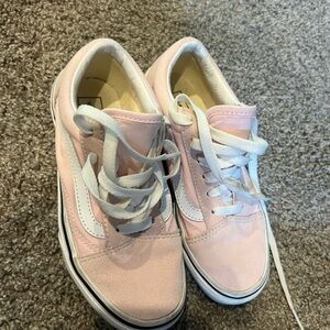 Pink Lace-Up Sneakers